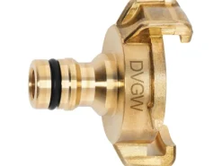 Geka Schlauch Kupplungen|Plus Stecksystem-Übergangsstück MS DVGW mit Klaue und Stecker