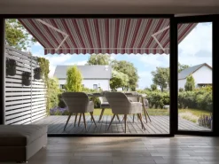 Gelenkarmmarkise Aventura 4x2,5m Bordeaux-* Hot