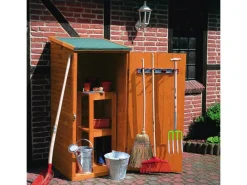 Promadino Gartenschränke|Geräteschrank Honigbraun 78 cm x 78 cm x 164 cm