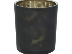 Weitere Anlässe|Glas-Teelichthalter D 55 mm x H 65 mm schwarz 2 Designs
