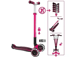 Globber ACE Lights Tretroller Kinder Teenager 125/80 mm ABEC 9 3-Rädrig Höhenverstellbar LED-Leuchtrollen* Hot