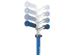 Fitnessgeräte|Globber Elite Deluxe Lights Tretroller Kinder 120/80 mm ABEC 5 3-Rädrig Höhenverstellbar LED-Rollen Dunkel