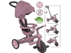 Globber Explorer Trike 4in1 Kinderwagen Dreirad und Laufrad 10/8,5 Zoll TPR-Sitz Höhenverstellbar Beere* Hot