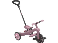 Globber Explorer Trike 4in1 Kinderwagen Dreirad und Laufrad 10/8,5 Zoll TPR-Sitz Höhenverstellbar Beere* Hot