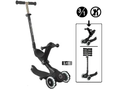 Globber Go-Up Deluxe Lights 3 in 1 Dreirad 120/80 mm ABEC 9 3-Rädrig Höhenverstellbar LED-Leuchtrollen* Hot