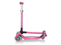 Globber Go-Up Deluxe Lights 3 in 1 Dreirad 120/80 mm ABEC 5 3-Rädrig Höhenverstellbar LED-Leuchtrollen*