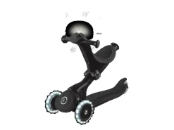 Globber Go-Up Deluxe Lights 360 3 in 1 Aufsitzrad Laufrad Scooter 3-Rädrig Verstellbar LED-Leuchtrollen* New