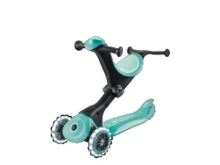 Globber Go-Up Deluxe Lights 3 in 1 Dreirad 120/80 mm ABEC 9 3-Rädrig Höhenverstellbar LED-Leuchtrollen Dunkelmint* Sale