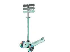 Fitnessgeräte|Globber Go-Up Sporty Lights 360 3in1 Aufsitzrad Laufrad Scooter 120/80mm 3-Rädrig Verstellbar LED-Rollen Mint