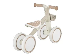 Globber Learning Bike  Aufsitzrad Lernrad 7 Zoll EVA-Bereifung 4-Rädrig Sattel Höhenverstellbar Taupe* Hot