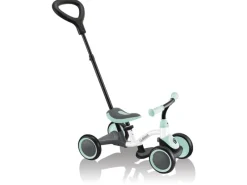 Globber Learning Bike 3in1 3 in 1 Aufsitzrad Lernrad und Laufrad 6 Zoll EVA-Bereifung 4-Rädrig Weiß-Mint* New