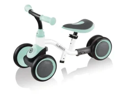 Globber Learning Bike 3in1 3 in 1 Aufsitzrad Lernrad und Laufrad 6 Zoll EVA-Bereifung 4-Rädrig Weiß-Mint* New