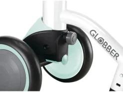 Globber Learning Bike 3in1 3 in 1 Aufsitzrad Lernrad und Laufrad 6 Zoll EVA-Bereifung 4-Rädrig Weiß-Mint* New