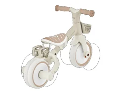 Fitnessgeräte|Globber Learning Trike 3in1 Plus Dreirad und Laufrad für Kinder 8/7 Zoll TPR-Sattel Höhenverstellb Taupe