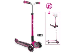 Globber Master Lights Tretroller Kinder 125/80 mm ABEC 5 3-Rädrig Höhenverstellbar LED-Leuchtrollen* Best