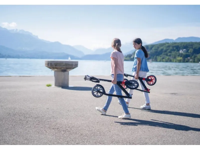 Fitnessgeräte|Globber NL 205 Tretroller 205 mm ABEC 7 Höhenverstellbar Frontfederung Klappmechanismus Schwarz-