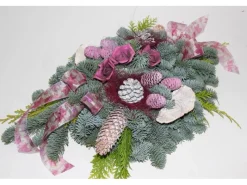 Grabgestecke|Grabbouquet Nobilis mit Rosen Brombeere ca. 60 cm