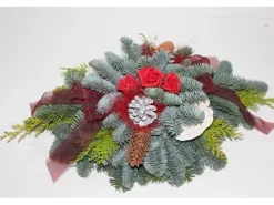 Grabbouquet Nobilis mit Rosen Rot ca. 60 cm* New