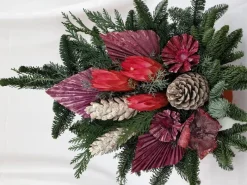 Grabgestecke|Grabschale Nobilis 18 cm Gefrostet Erika