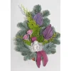 Grabgestecke|Grabschale Nobilis mit Engel Topf ca. 15 cm Brombeere