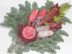 Grabstrauß Nobilis ca. 60 cm Burgund*