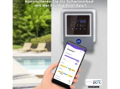 3 in 1 Salzelektrolyseanlage für Pools bis zu 40 m³ Grau*Gre New