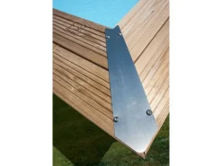 Echtholzpool Macadamia Oval 632 x 335 x 130 cm*Gre Outlet