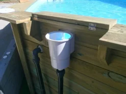 Echtholzpool Macadamia Oval 632 x 335 x 130 cm*Gre Outlet