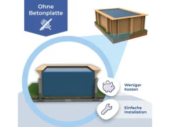 Echtholzpool Mango Rechteckig 618 x 320 x 130 cm*Gre Hot