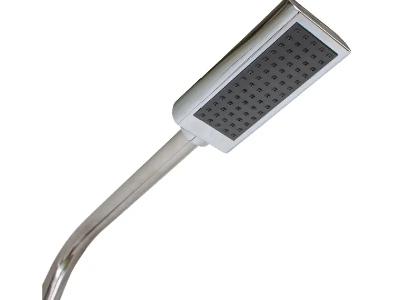 Gre Outdoor Duschen|Gartendusche aus Edelstahl mit Fuß-Wasserhahn Höhe ca. 216 cm