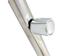 Gre Outdoor Duschen|Gartendusche aus Edelstahl mit Fuß-Wasserhahn Höhe ca. 216 cm