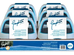 Gre Poolreinigung|Handbürste Graphite mit Griff 23 cm x 10 cm x 9 cm