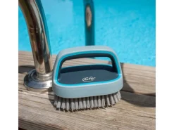 Gre Poolreinigung|Handbürste Graphite mit Griff 23 cm x 10 cm x 9 cm