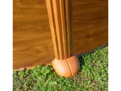 Pool Amazonia Oval mit Holzoptik 730 cm x 375 cm x 132 cm Holzfarben*Gre