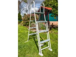 Pool Amazonia Oval mit Holzoptik 730 cm x 375 cm x 132 cm Holzfarben*Gre