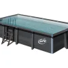 Gre Aufstellpools|Pool Avantgarde Rechteckig Composite 606 cm x 326 cm x 124 cm Braun