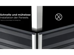 Gre Aufstellpools|Pool Avantgarde Rechteckig Composite mit LED 606 cm x 326 cm x 124 cm Braun