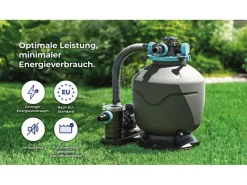 Gre Aufstellpools|Pool Avantgarde Rechteckig Composite mit LED 606 cm x 326 cm x 124 cm Braun