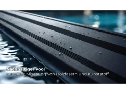 Gre Aufstellpools|Pool Avantgarde Rechteckig Composite mit LED 606 cm x 326 cm x 124 cm Braun