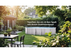 Pool Bora Bora Oval 500 cm x 300 cm x 120 cm Weiß*Gre Best