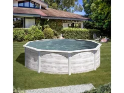 Gre Aufstellpools|Pool Finlandia Rund mit Nordicoptik Ø 300 cm x 120 cm NordicWeiß