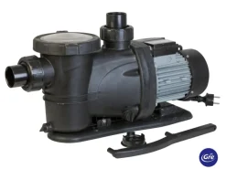 Gre Pooltechnik|Pool-Filterpumpe Selbstansaugende 3/4 PS für bis 17 m³/h Schwarz