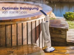 Gre Outdoor Whirlpools|Poolreinigung|Reiniger mit Batterie für Spas mit Patronenfilter Weiß
