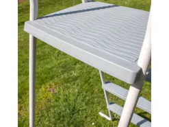 Gre Pooltechnik|Aufstellpools|Sicherheitsleiter 2 x 3 Stufen für Stahlwandbecken Edelstahl