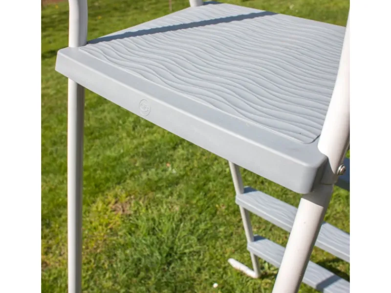 Gre Pooltechnik|Aufstellpools|Sicherheitsleiter 2 x 3 Stufen für Stahlwandbecken Edelstahl