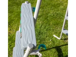 Gre Pooltechnik|Aufstellpools|Sicherheitsleiter 2 x 3 Stufen für Stahlwandbecken Edelstahl
