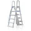 Sicherheitsleiter aus HDPE 2 X 4 Stufen Weiß*Gre Hot