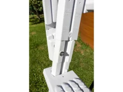 Sicherheitsleiter aus HDPE 2 X 4 Stufen Weiß*Gre Hot