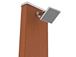Gre Outdoor Duschen|Solardusche aus Aluminium 32 l Holzfarben