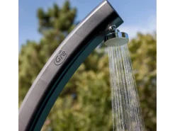 Solardusche aus Harz mit Fußwaschhahn 25 l Grau*Gre Discount